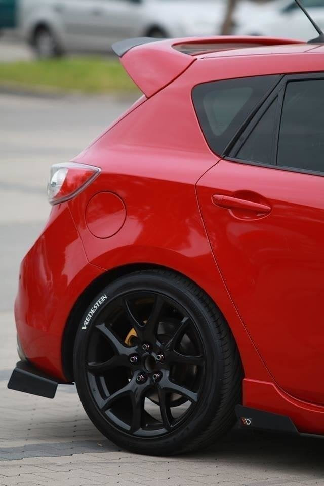 Bakre sidosplitters för Mazda 3 MK2 MPS CNC
