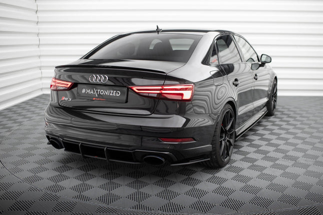 Bakre sidosplitters Street Pro för Audi RS3 Sedan 8V Facelift
