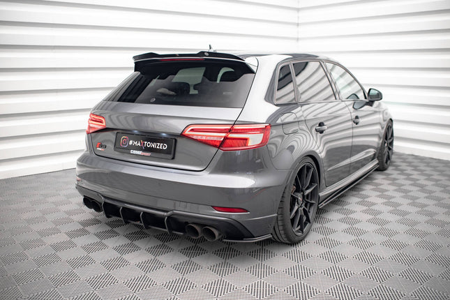 Bakre sidosplitters Street Pro för Audi S3 Sportback 8V Facelift