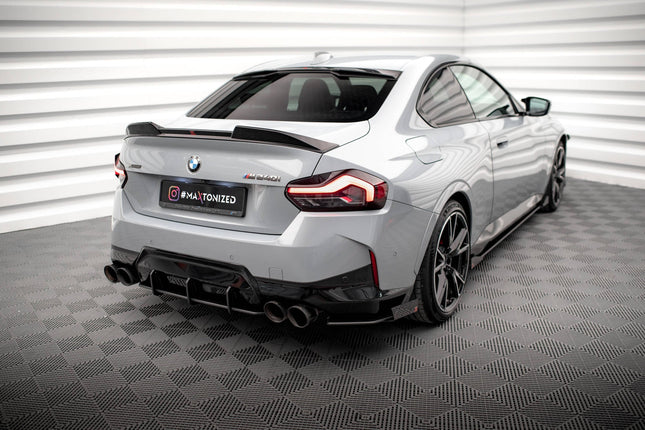 Bakre sidosplitters Street Pro med flaps för BMW 2-serie Coupé M240i G42