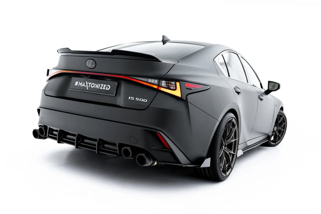 Bakre sidosplitters Street Pro med flaps för Lexus IS 500 MK3 Facelift 2 (XE30)