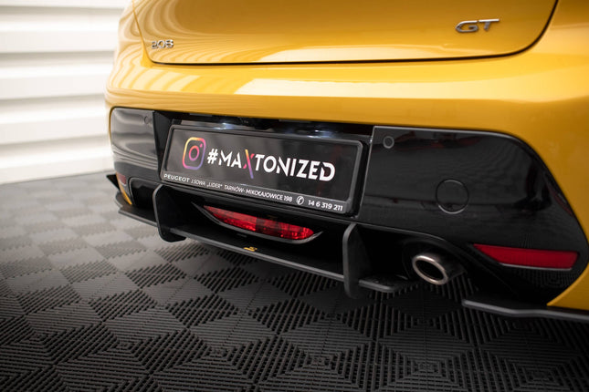 Bakre sidosplitters Street Pro med flaps för Peugeot 208 GT MK2