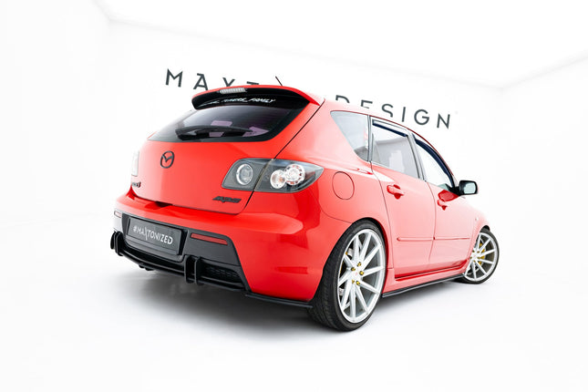 Bakre sidosplitters Street Pro för Mazda 3 MPS MK1 EU-modell