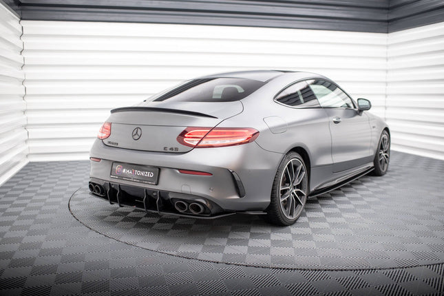 Bakre sidosplitters Street Pro för Mercedes C43 C205 Facelift/A205 Facelift