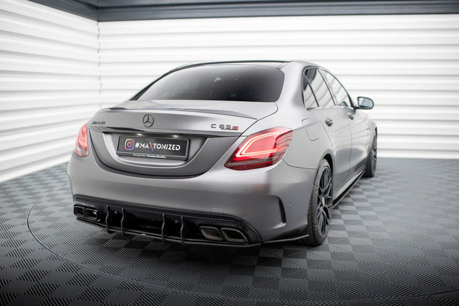 Bakre sidosplitters Street Pro för Mercedes C63 W205 Facelift