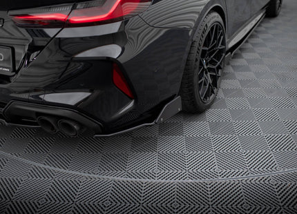 Bakre sidosplitters V.1 med flaps för BMW M8 Gran Coupé F93