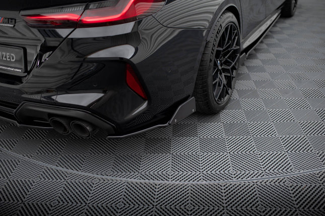 Bakre sidosplitters V.1 med flaps för BMW M8 Gran Coupé F93