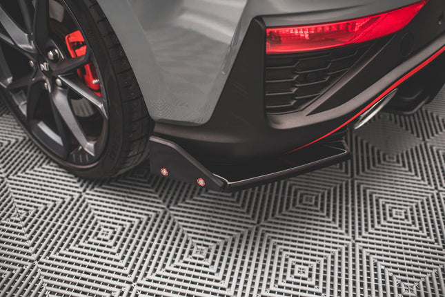 Bakre sidosplitters V.1 med flaps för Hyundai I30 N Hatchback MK3 Facelift