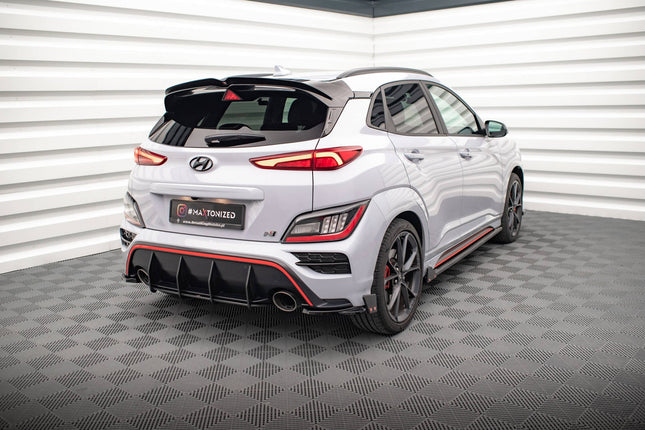 Bakre sidosplitters V.1 med flaps för Hyundai Kona N MK1