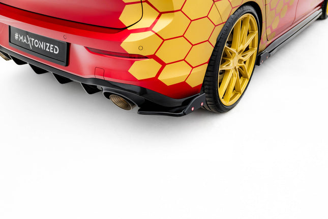Bakre sidosplitters V.1 med flaps för VW Golf GTI Clubsport MK8 Facelift