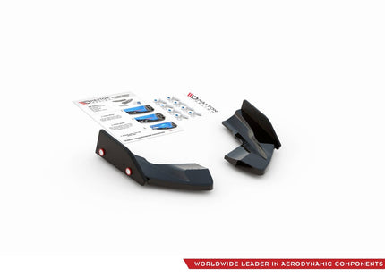 Bakre sidosplitters V.2 med flaps för VW Golf R Hatchback MK8