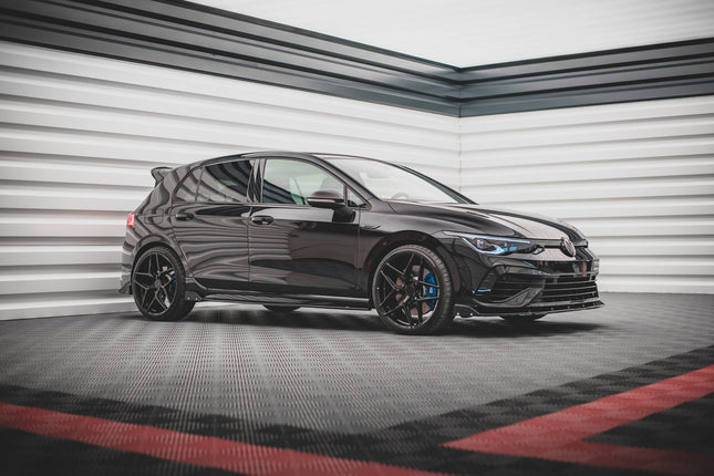 Bakre sidosplitters V.2 med flaps för VW Golf R Hatchback MK8