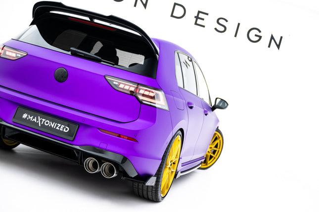 Bakre sidosplitters V.2 med flaps för VW Golf R Hatchback MK8 Facelift