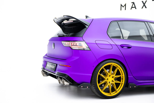 Bakre sidosplitters V.2 med flaps för VW Golf R Hatchback MK8 Facelift