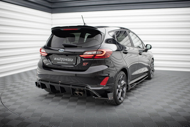 Bakre sidosplitters V.4 med flaps för Ford Fiesta ST MK8
