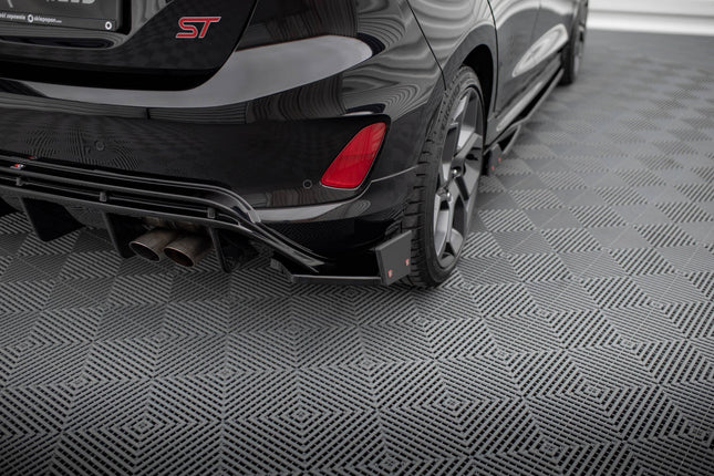 Bakre sidosplitters V.4 med flaps för Ford Fiesta ST MK8