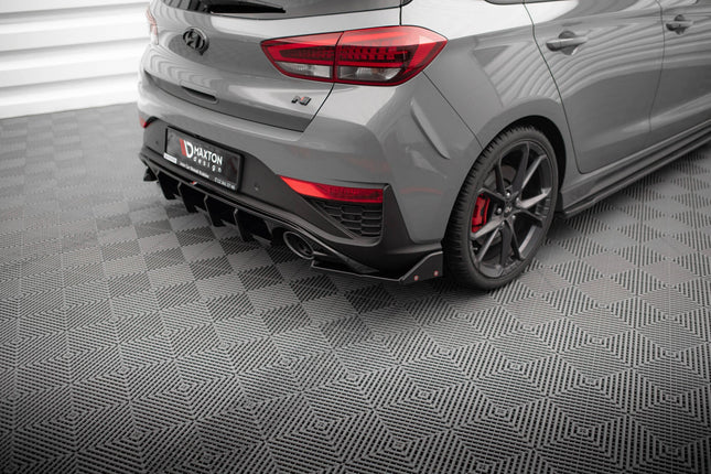 Bakre sidosplitters V.4 med flaps för Hyundai I30 N Hatchback MK3 Facelift