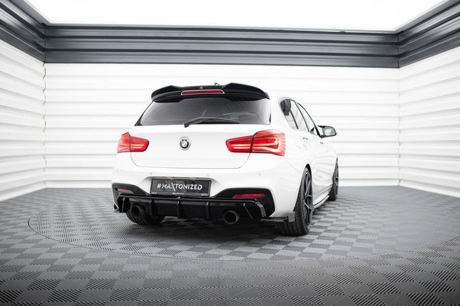 Bakre sidosplitters V.5 med flaps (för diffuser V.3) för BMW 1-serie M-Paket/M140i F20 Facelift