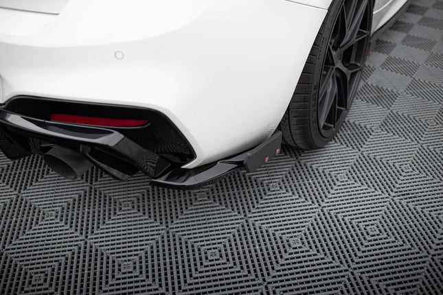 Bakre sidosplitters V.5 med flaps (för diffuser V.3) för BMW 1-serie M-Paket/M140i F20 Facelift