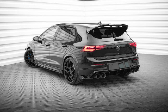 Bakre sidosplitters V.6 med flaps för VW Golf R Hatchback MK8