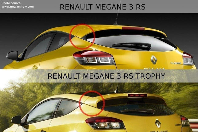Spoilerläpp för Renault Megane RS Trophy/RS Cup MK3