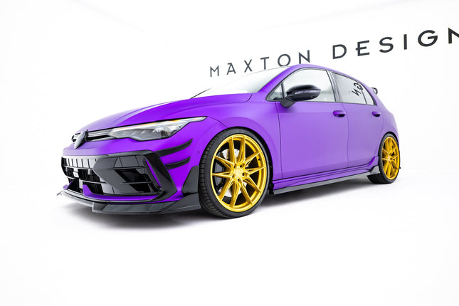 Splitterset V.6 för VW Golf R Hatchback MK8 Facelift