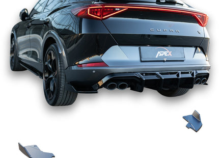 Blanksvarta Bakre sidosplitters Cupra Formentor 2020+
