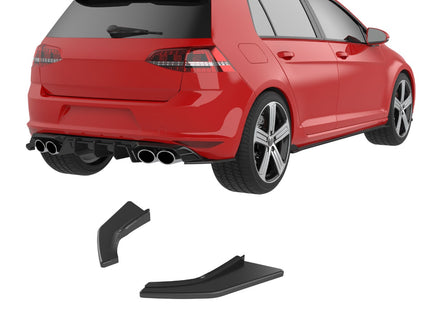 Blanksvarta Bakre sidosplitters Volkswagen Golf Mk7 2013-2016 (GTI)