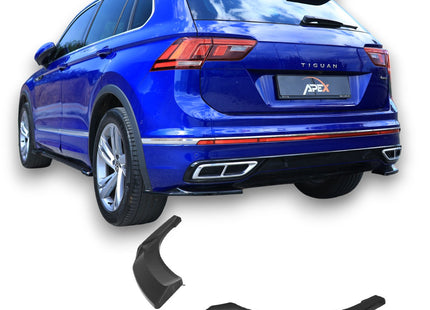 Blanksvarta Bakre sidosplitters Volkswagen Tiguan Mk2 Facelift 2020-2024 (R-Line)