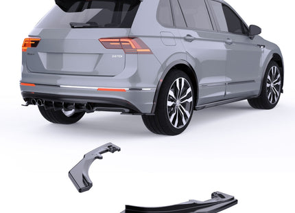 Blanksvarta Bakre sidosplitters Volkswagen Tiguan Mk2 2015-2020 (R-Line)