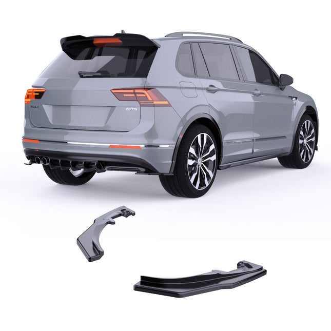 Blanksvarta Bakre sidosplitters Volkswagen Tiguan Mk2 2015-2020 (R-Line)