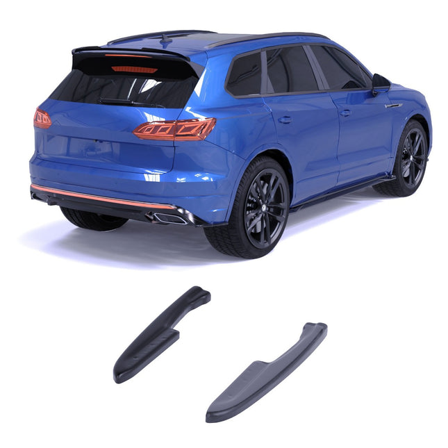 Blanksvarta Bakre sidosplitters Volkswagen Touareg Mk3 2018-2023 (R-Line)