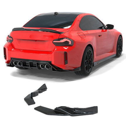 Blanksvarta Bakre sidosplitters BMW M2 G87 2023+