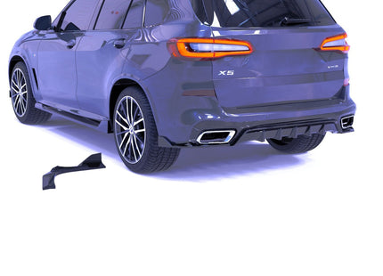 Blanksvarta Bakre sidosplitters BMW X5 G05 2018-2023 (M-Paket)