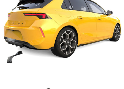 Blanksvarta Bakre sidosplitters Opel Astra L 2021+