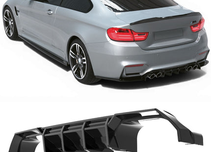 Blanksvart Diffuser BMW M4 F82 2014-2021