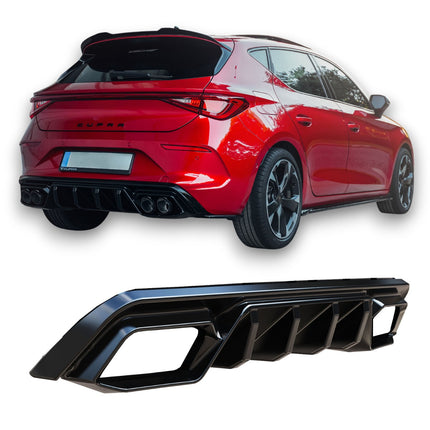 Blanksvart Diffuser Cupra Leon Mk1 2020-2024