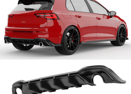 Blanksvart Diffuser Volkswagen Golf Mk8 2020-2024 (GTI)