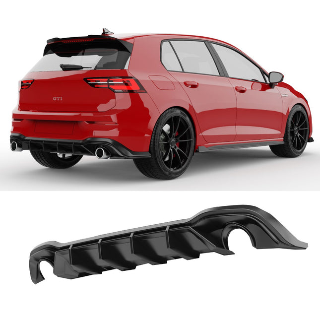 Blanksvart Diffuser Volkswagen Golf Mk8 2020-2024 (GTI)