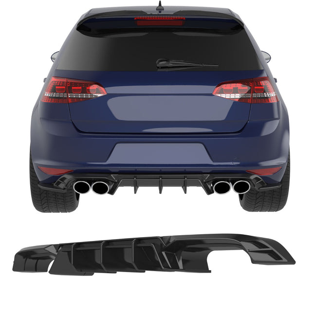 Blanksvart Diffuser Volkswagen Golf Mk7 2013-2016 (R)