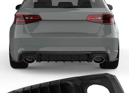 Blanksvart Diffuser Audi RS3 8V Sportback 2015-2019