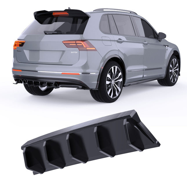Blanksvart Diffuser Volkswagen Tiguan Mk2 2015-2020 (R-Line)