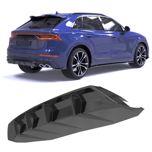 Blanksvart Diffuser Audi SQ8 2019-2023
