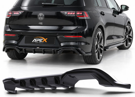 Diffuser i blanksvart för VW Golf MK8