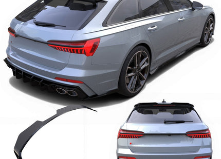 Takspoiler i blanksvart för Audi A6/S6 C8 Avant