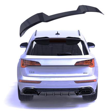 Blanksvart Takspoiler Audi Q5 Sportback Mk2 Facelift 2020-2024 (S-Line / SQ5)