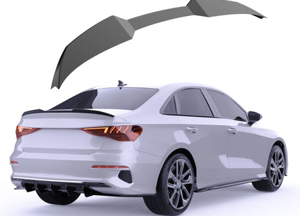 Blanksvart Bakspoiler Audi A3 8Y Sedan 2020-2024 (S-Line / S3 / RS3)