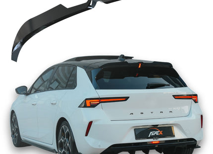 Blanksvart Takspoiler Opel Astra L 2021+