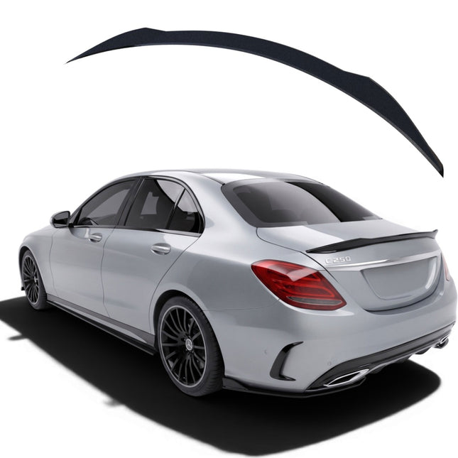 Bakspoiler Apex i blanksvart för Mercedes C-Klass W205