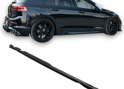 Blanksvarta Sidokjolar Volkswagen Golf Mk8 2020-2024 (R)